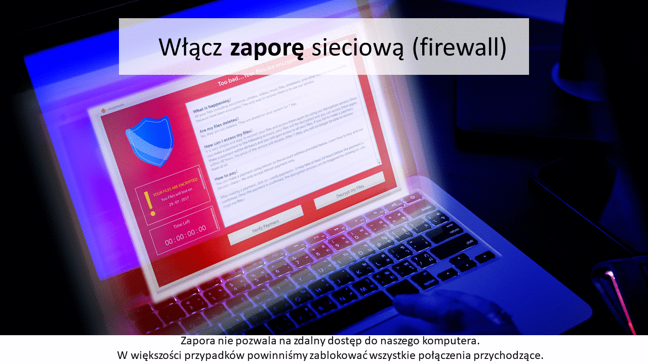 Włącz zaporę sieciową